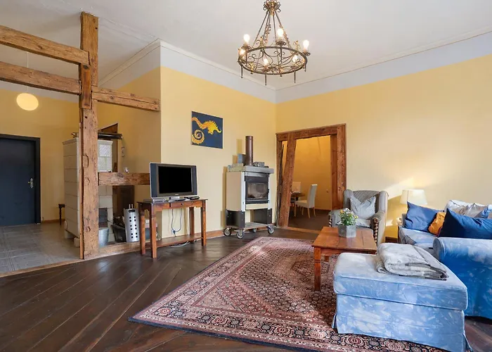 Wohnen Im Alten Rittergut - شقة *